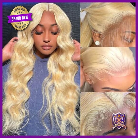 32 Inch Human Hair Lace Front Wig Body Wave 200 Density Pre Plucked main image 6